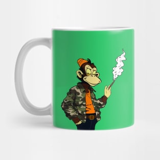 Monkey Smoking A Cigar Mug